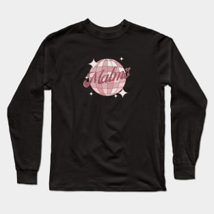 Malmö City Sweden Retro Vintage Dance Design Long Sleeve T-Shirt